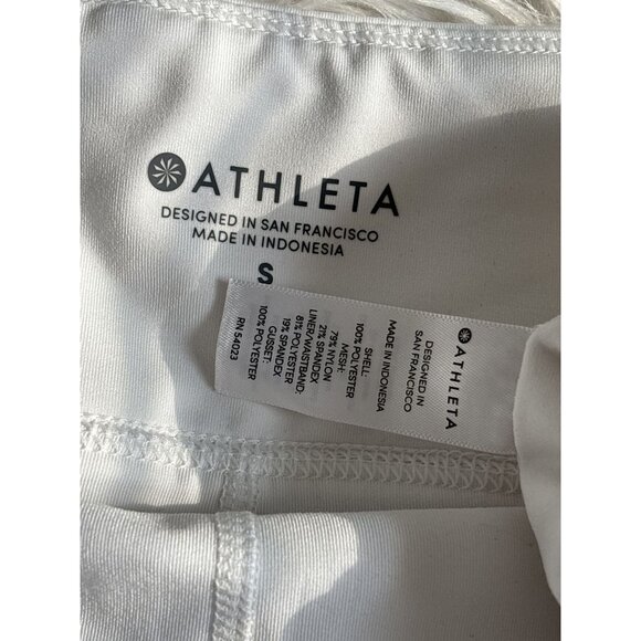 Athleta Women's White and Black Print Laser Run Skort Size Small Tennis Prep - Picture 6 of 8